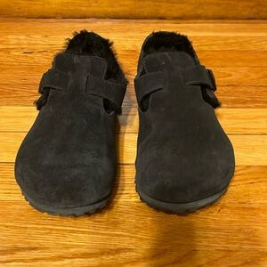 Birkenstock London Shearling Black womens size 40/L9